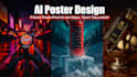 create custom ai posters with text high quality design