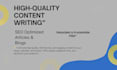 write high quality content for your website or blog