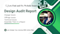 prepare an audit report, identify SEO issues, and provide an action plan