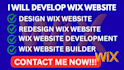 design wix website redesign wix website create wix website development with seo