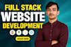 do website development as a full stack web developer frontend backend developer