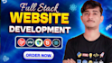 do website development as a full stack web developer frontend backend developer