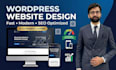 develop a fast SEO friendly wordpress website with gutenberg