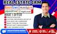 real estate boomtown crm gohighlevel automation pipedrive hubspot lead nurture