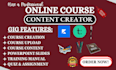 create online course content training manual course curriculum ebook course