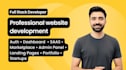 build professional website, website development as full stack web developer