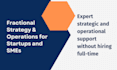 be a fractional strategy and operations manager for startups
