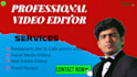 do professional food and restaurant video editing