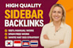 make sidebar blogroll permanent dofollow high da backlinks service
