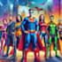 create comic illustration retro character as artist