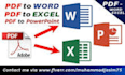 convert scanned PDF or handwritten note