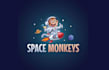 design character space monkeys card game logo