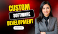 custom ai software development web app desktop app crm pos full stack developer