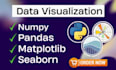 do data visualization using python, matplotlib and seaborn