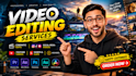 professionally edit your youtube video, video editing