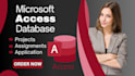 develop microsoft access database project and assignments