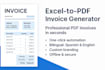 automate excel to PDF invoice generation