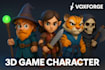 3d character modeling rigging texture design stylized game art in blender maya