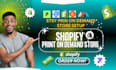 do shopify pod, shopify print on demand store, etsy pod with printify prinful