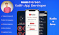 do mobile app development as an android app developer in kotlin