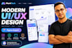 design modern UI UX for mobile app and website in figma
