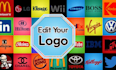 recolor, change text, vectorize, make transparent logo