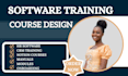 create HR software, CRM and notion training course with manual and modules