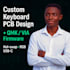 design custom mechanical keyboard pcb, program firmware and their enclosures