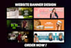 design eye catching web banners, headers, sliders, flyers and ads