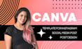 design canva template for instagram