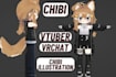 draw create rig chibi character chibi vtuber chibi arts illustration vrchat
