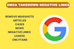 permanently remove mugshots cases delete negative links news articles on google