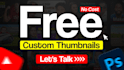 design catchy youtube thumbnail for your channel