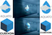 design a logo with 3d wall mockup