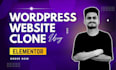 duplicate copy clone wordpress elementor website with elementor pro