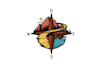 design outstanding compass logo with express delivery