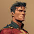 drawing custom superhero character in action