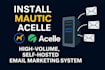 build postal smtp server with acelle, sendy or mautic