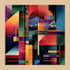create abstract geometric digital art