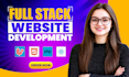 do ai website development as full stack developer, frontend, backend developer