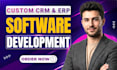 develop custom crm, erp, lms, saas web application as software developer