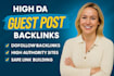 provide high da guest post, dofollow guest posting with SEO backlinks