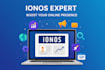ionos hosting, ionos website redesign, ionos seo setup, ionos website ecommerce