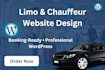 design a professional limo and chauffeur website on wordpress, website fix