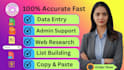 do fast accurate data entry in 24 hours