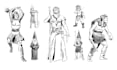 draw your dnd or ttrpg characters in a retro ink style