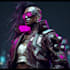 make cyberpunk character art