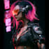 make a cyberpunk character art
