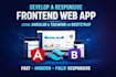 develop a responsive frontend web app using angular