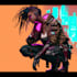 make a cyberpunk character art